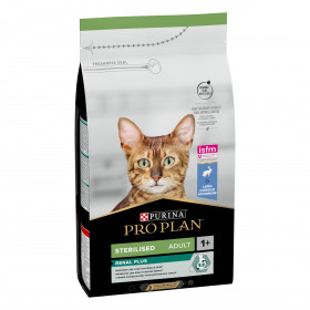 Purina Pro Plan Суха храна за кастрирани котки Sterilised от 1 до 7 години заек